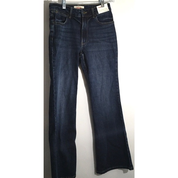 Wrangler High-Waisted Fierce Flare Women's Size 2/26/30 Dark Wash Denim Jeans - Picture 3 of 7